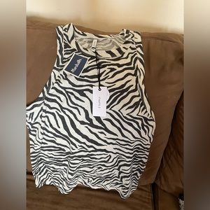 Women’s zebra tank top
